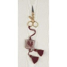 Rooster Scissors Fob